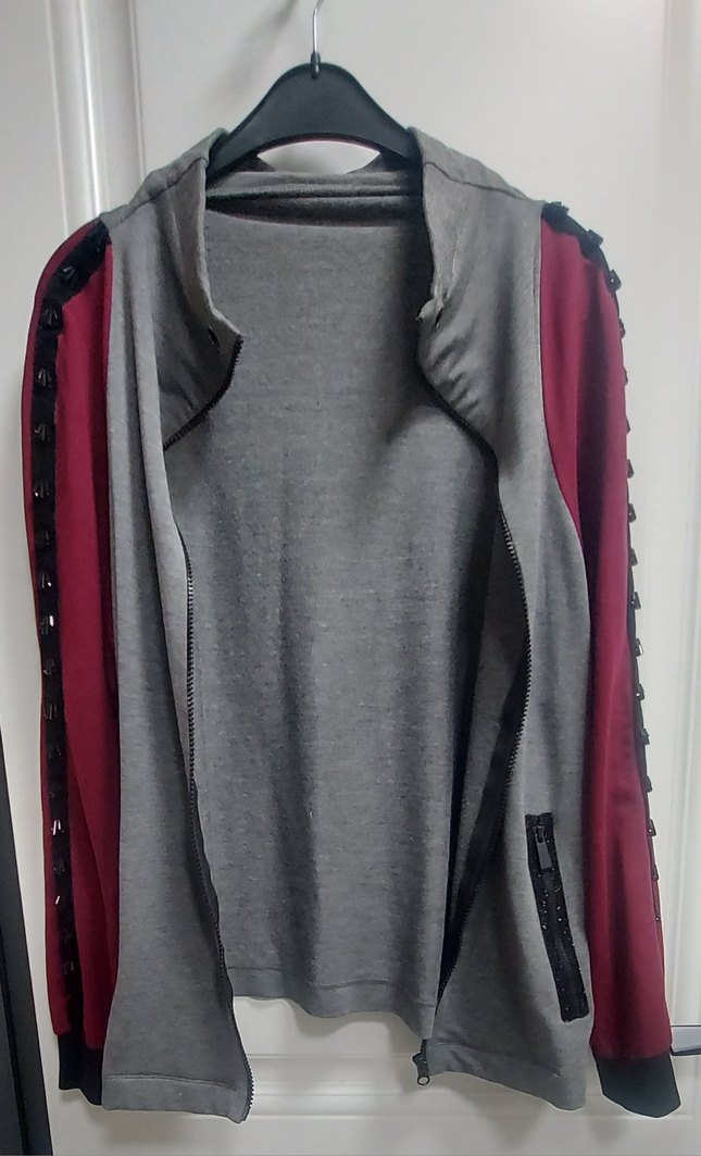 Fermuarlı Şık sweatshirt M/L - Görsel 3