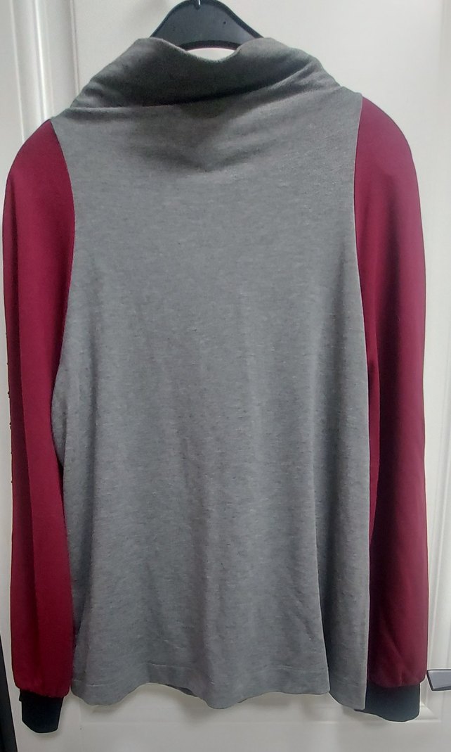 Fermuarlı Şık sweatshirt M/L - Görsel 5