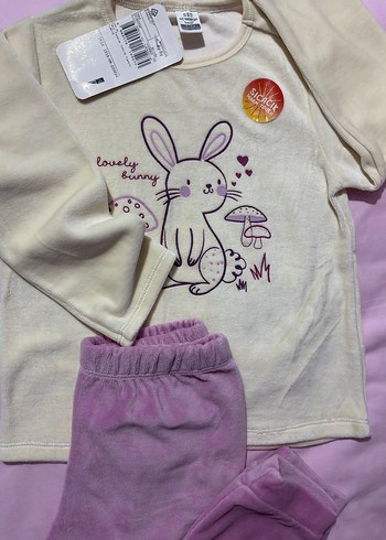 Lcw Kız çocuk kadife pijama takımı - Görsel 6