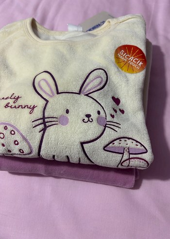 Lcw Kız çocuk kadife pijama takımı - Görsel 7