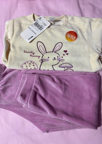 Lcw Kız çocuk kadife pijama takımı - Görsel 9