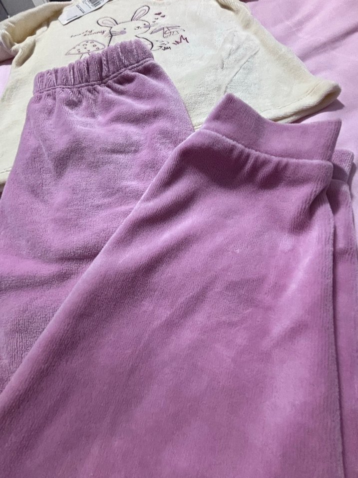 Lcw Kız çocuk kadife pijama takımı - Görsel 4