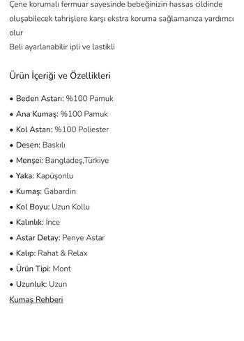 LCW baby Kapüşonlu Kız Bebek Mont - Görsel 3