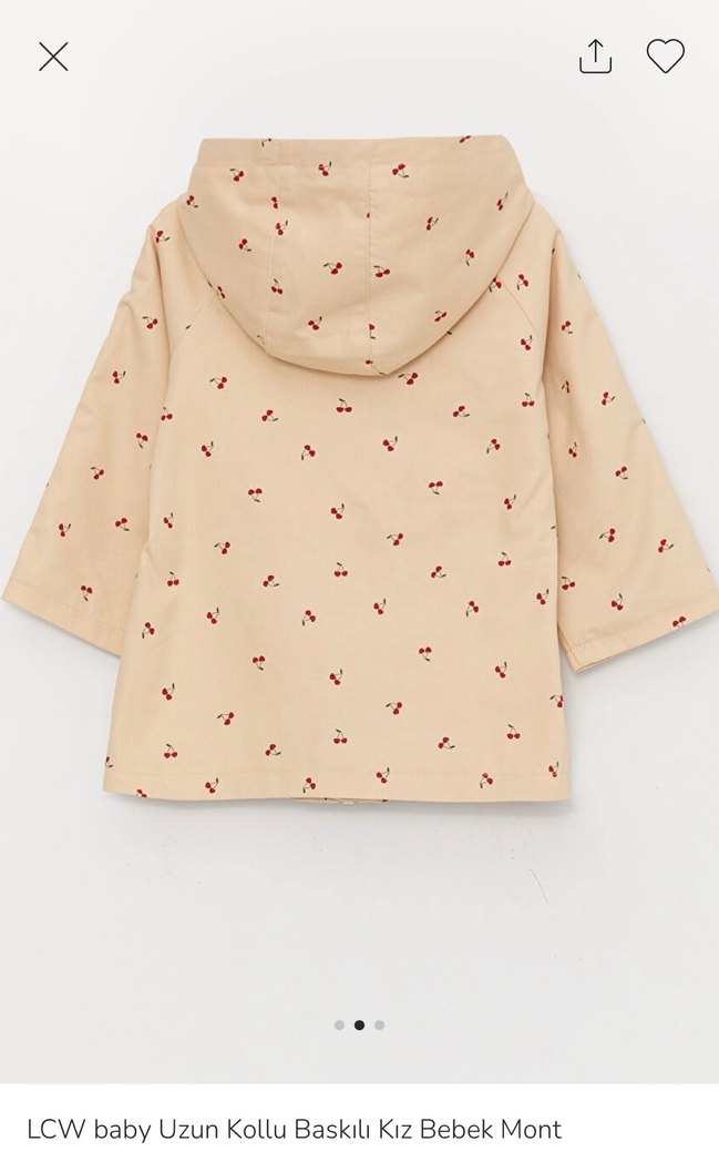 LCW baby Kapüşonlu Kız Bebek Mont - Görsel 2