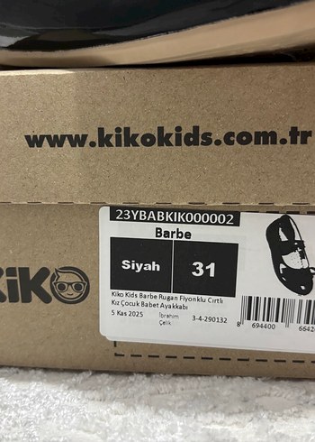 Kız Çocuk Siyah Rugan Babet - Görsel 10