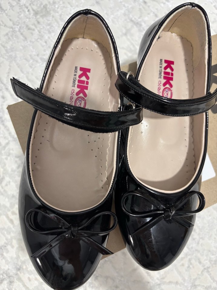 Kız Çocuk Siyah Rugan Babet - Görsel 4