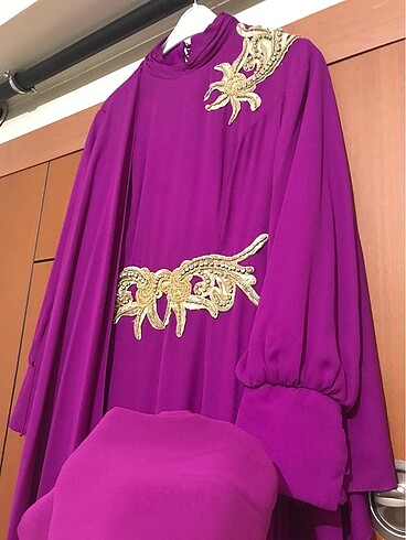 Tesettür abiye (pelerinli) - Görsel 2