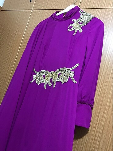 Tesettür abiye (pelerinli) - Görsel 3