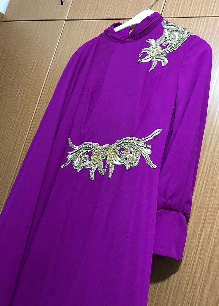 Tesettür abiye (pelerinli) - Görsel 3