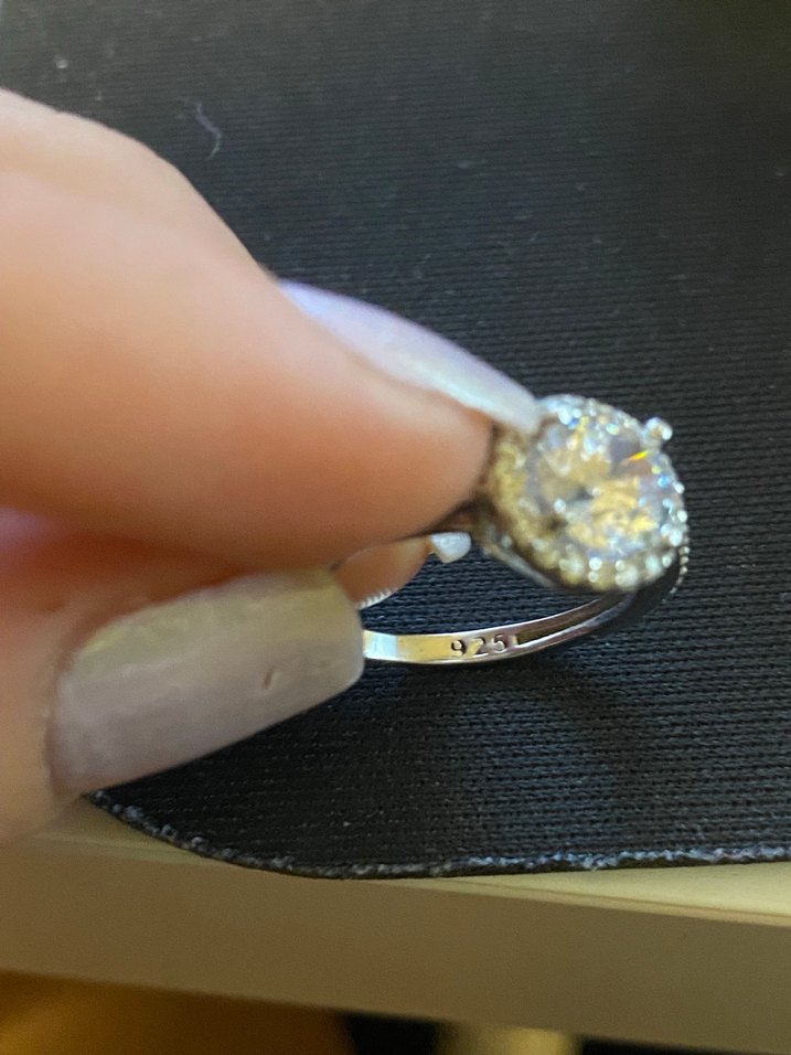 925 ayar gümüş baget yüzük - Görsel 3