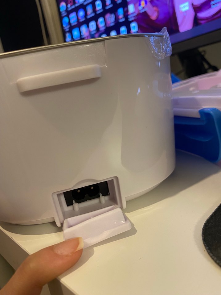 Elektrikli Beyaz Lunchbox yemek kabı - Görsel 4