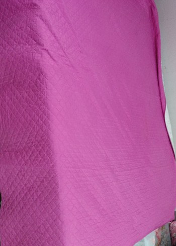 Parlak Pembe Düz Yatak Örtüsü - Görsel 2