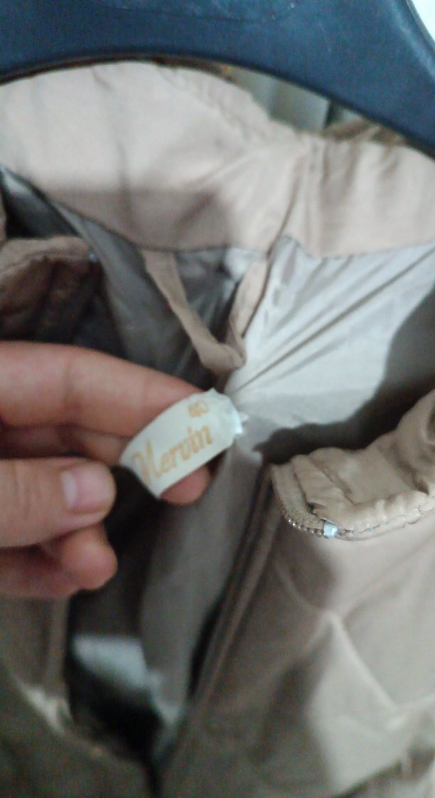 Kahverengi Kemerli Uzun Kadın Kışlık Mont - Görsel 3