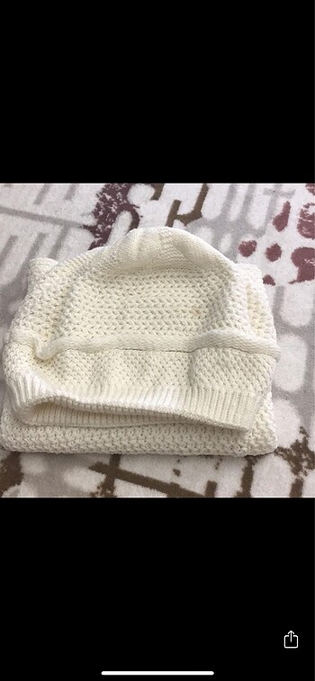 Diğer Beyaz şal boyunluk takım