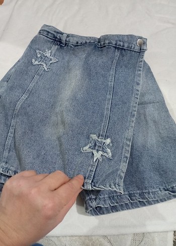 Gri Baskılı kız çocuk Denim Pantolon - Görsel 3