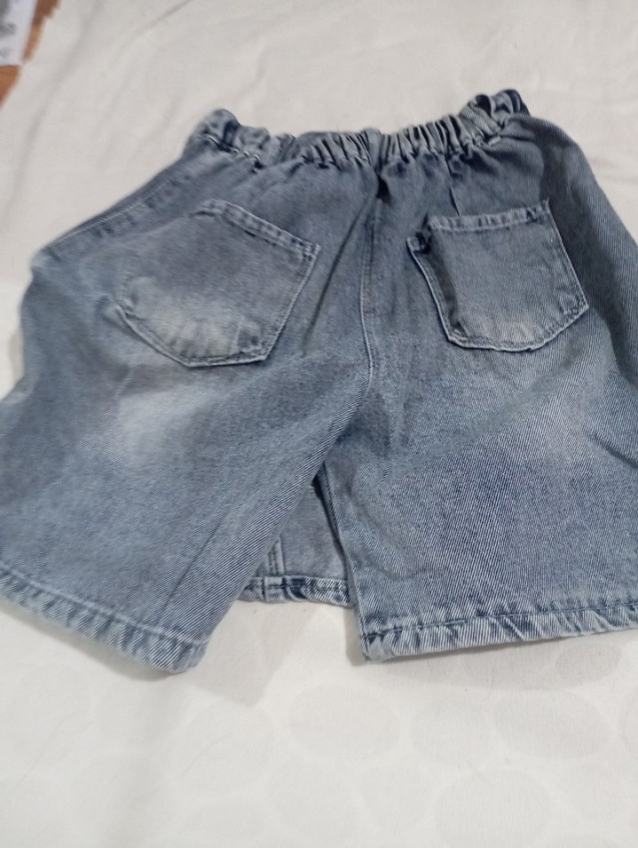 Gri Baskılı kız çocuk Denim Pantolon - Görsel 5
