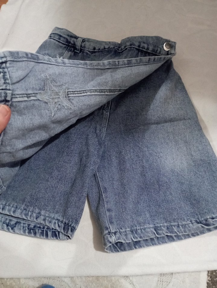 Gri Baskılı kız çocuk Denim Pantolon - Görsel 2