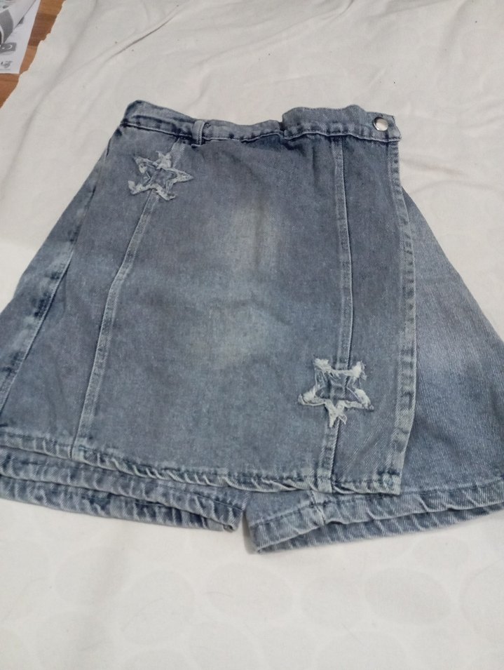 Gri Baskılı kız çocuk Denim Pantolon - Görsel 4