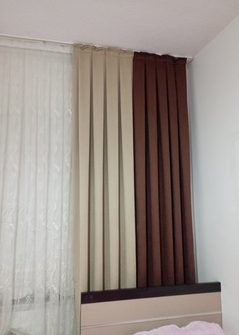 Bej Düz Perde - Görsel 2