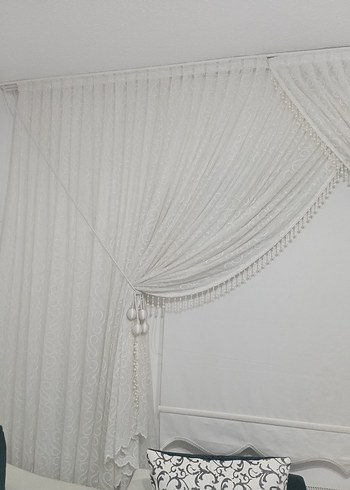 Beyaz Düz Fon Perde - Görsel 2