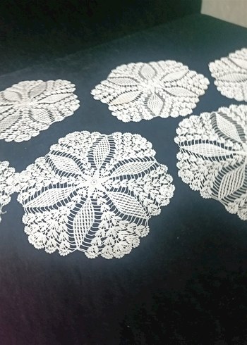 Bohem Stil Beyaz El İşi Dantel Takımı - Görsel 4