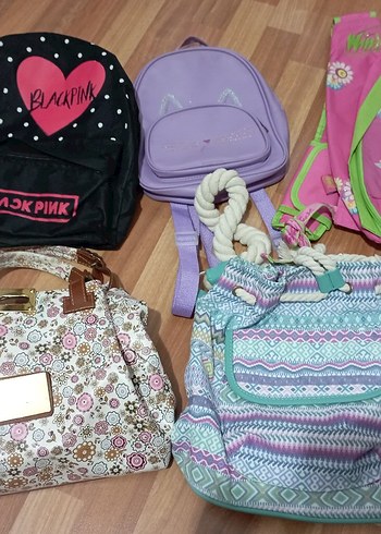 LC Waikiki Pembe Baskılı Tokalı Kız Aksesuarı