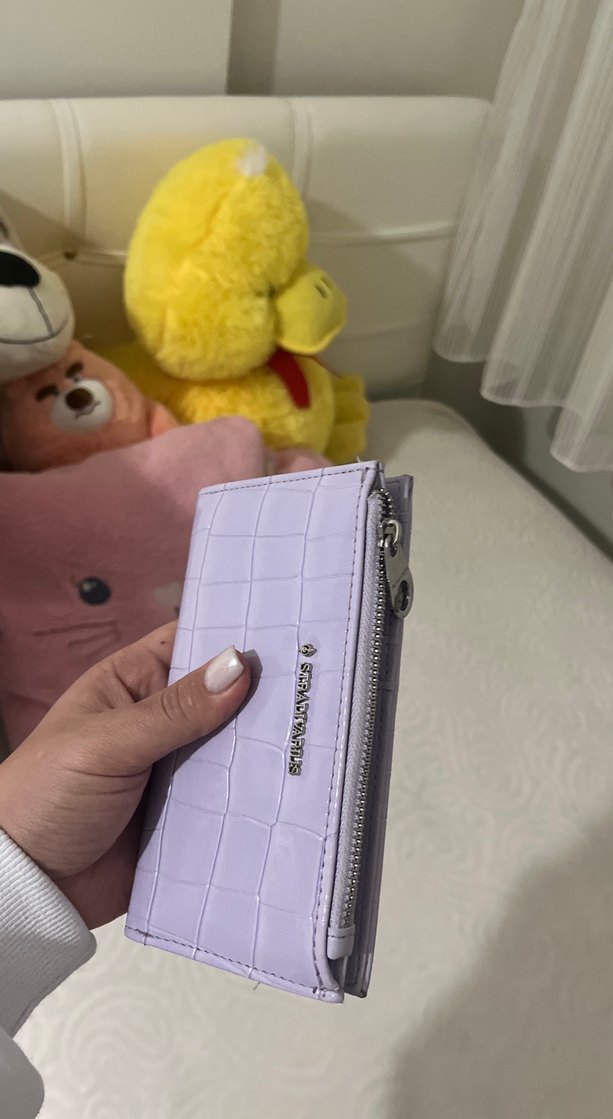 Fermuarlı Mor Kadın Cüzdanı - Görsel 2