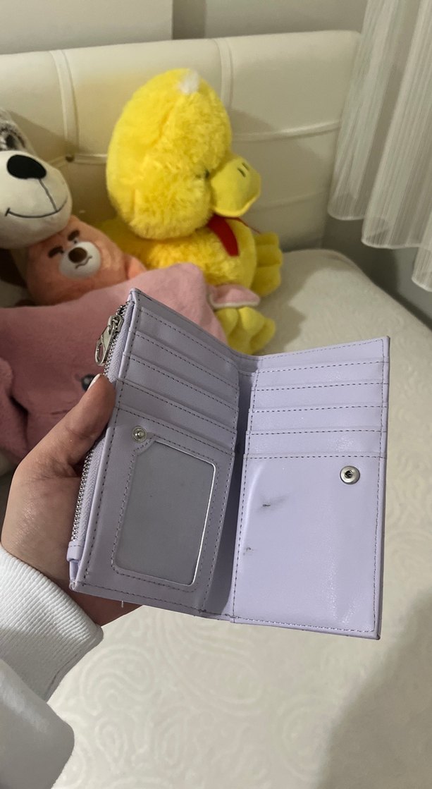 Fermuarlı Mor Kadın Cüzdanı - Görsel 5