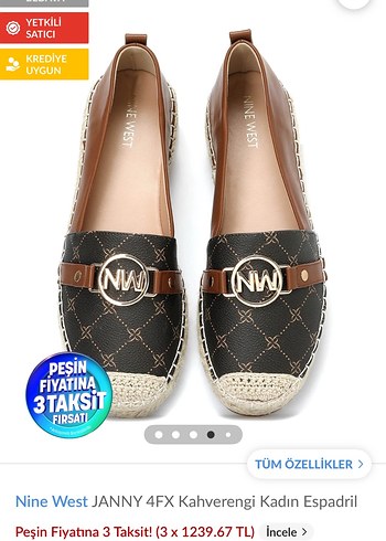 Nine West Kahverengi Kadın Espadril