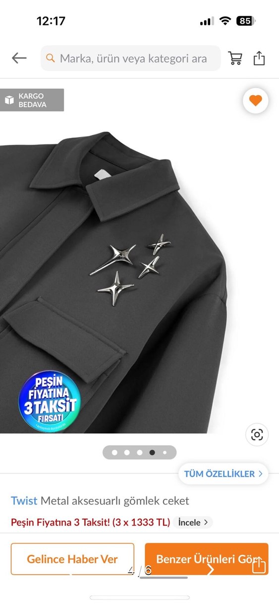 Twist Bomber Ceket Nakışlı - Görsel 2