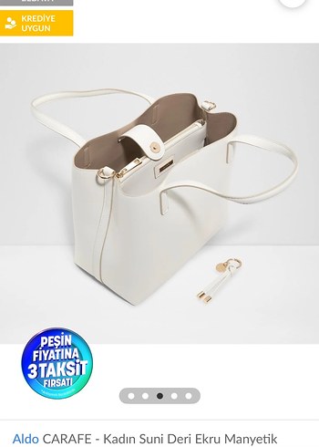 Aldo Carafe Kadın Beyaz Çanta - Görsel 2