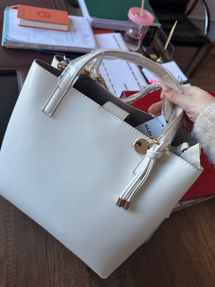 Aldo Carafe Kadın Beyaz Çanta - Görsel 4