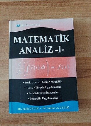 Matematik Analiz 1 kitabi