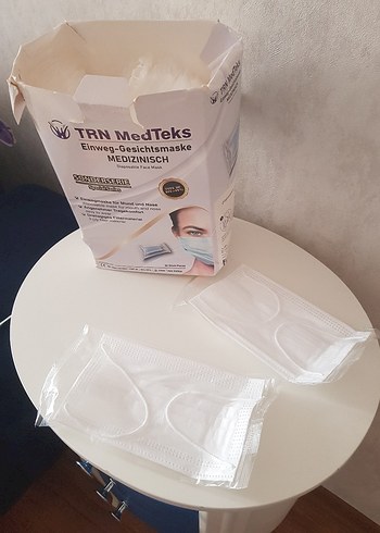 Tek Kullanımlık Beyaz Cerrahi Maske - Görsel 2