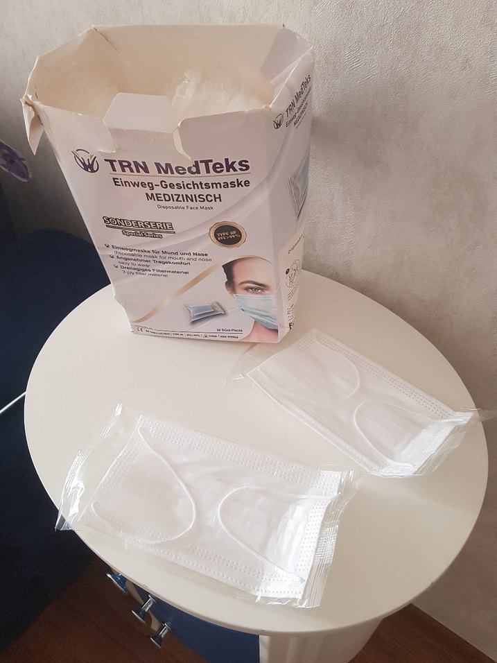 Tek Kullanımlık Beyaz Cerrahi Maske - Görsel 2