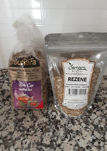 Rezene ve Melisa Bitki Çayı Paketi
