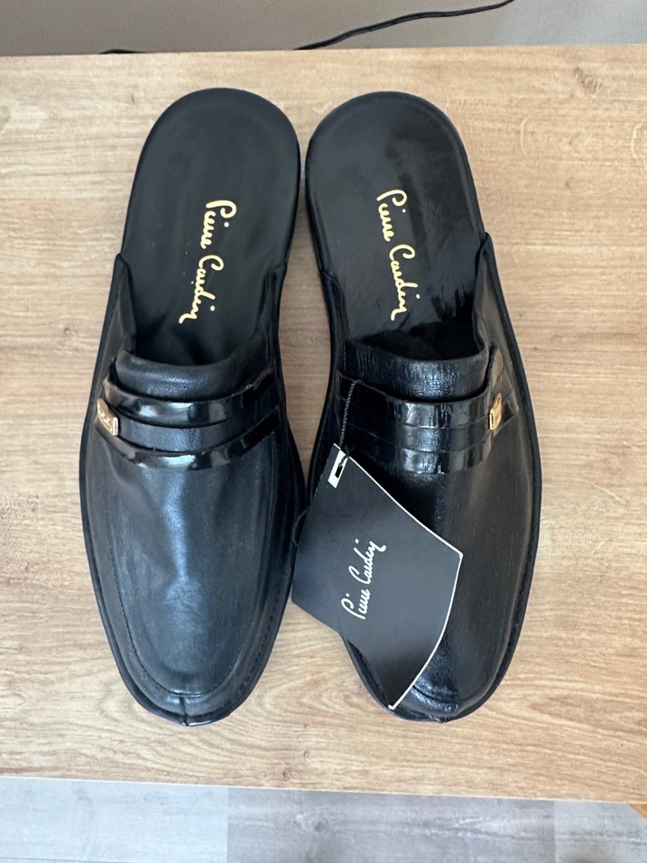 Kemer Detaylı Siyah Erkek Ev Terliği - Görsel 4