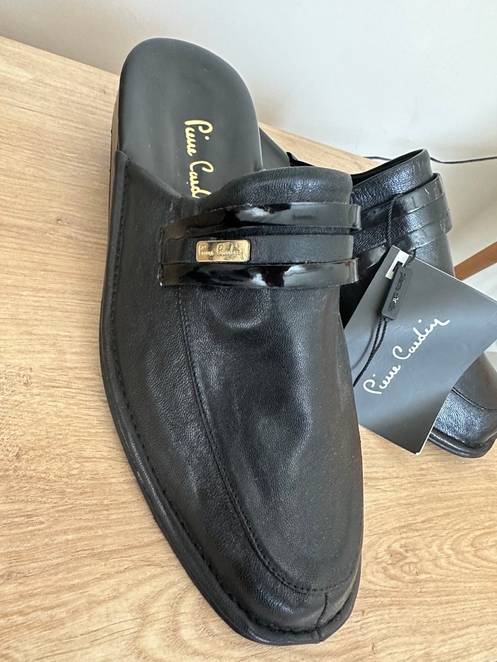 Kemer Detaylı Siyah Erkek Ev Terliği - Görsel 3