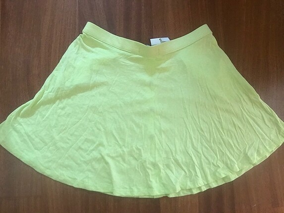 Bershka Bershka Neon Sarı Etek