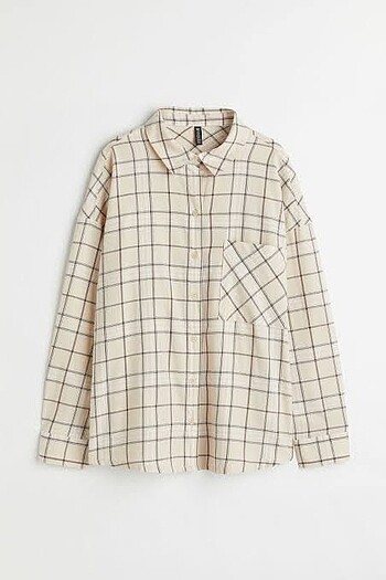 H&m kareli pamuklu gömlek
