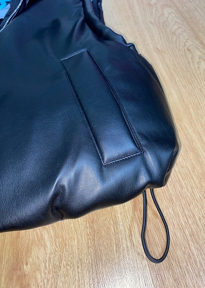 bershka deri yelek - Görsel 5