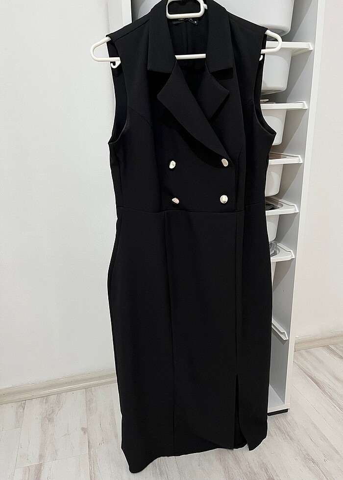 Önü düğmeli elbise - Görsel 2