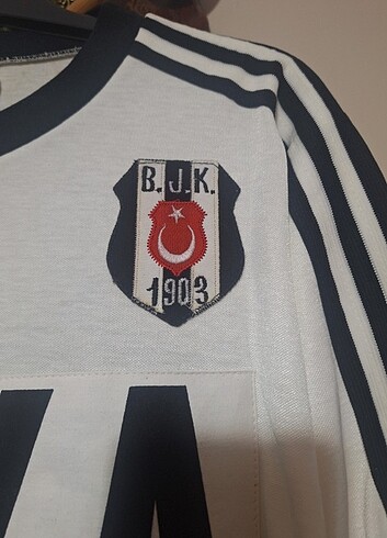 m Beden beyaz Renk Beşiktaş 1982 1983 Adidas Beyaz Forma 