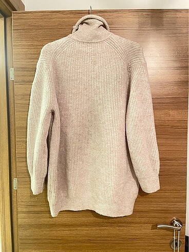 Pull and Bear Boğazlı kısa triko elbise