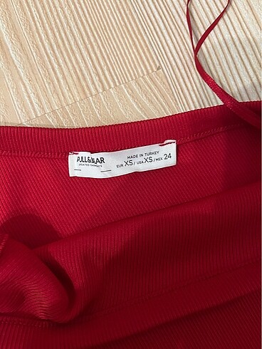 xs Beden kırmızı Renk Pull&bear kırmızı elbise
