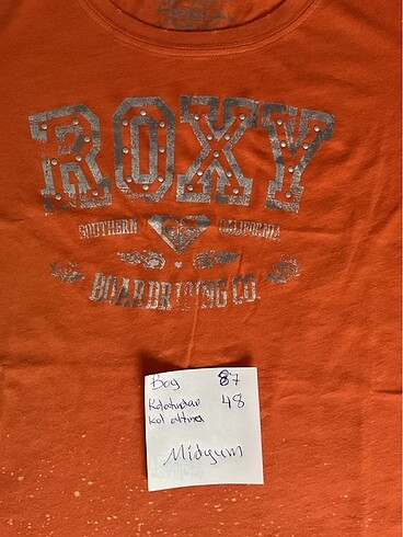 Roxy Sıfır ürün m. Beden marka penye buluz