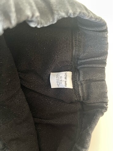 4 Yaş Beden 4-5 yaş Polarlı kot pantolon