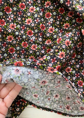 Zara Çiçek Desenli Bohem Mini Etek