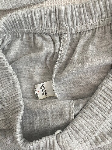 s Beden gri Renk Şortlu askılı pijama takım