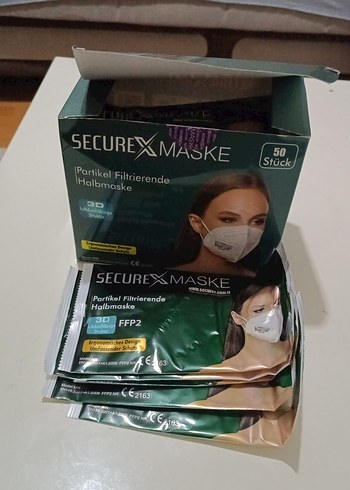 50'li SECUREXMASKE Partikül Filtreli Yarım Maske - Görsel 2